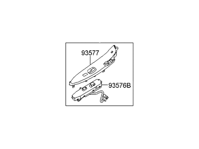 Hyundai Veracruz Power Window Switch - 93575-3J200-6T