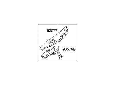 Hyundai 93575-3J211-OR Power Window Sub-Switch Assembly