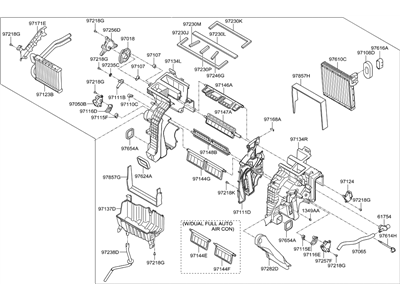 Hyundai 97205-4Z000 Heater & Evaporator Assembly