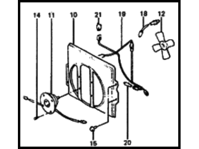 1986 Hyundai Excel Fan Motor - 25380-21310
