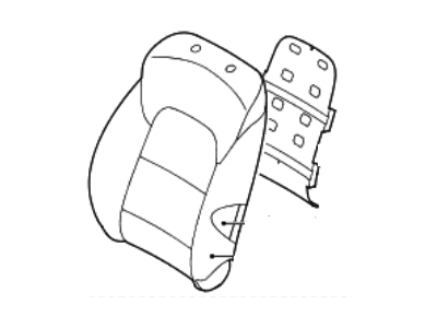Hyundai 88460-D3075-RTF Front Right-Hand Seat Back Covering Assembly
