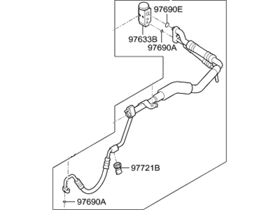 2018 Hyundai Genesis G90 A/C Hose - 97775-D2000