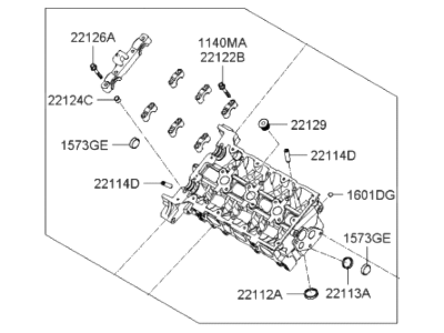 Hyundai Azera Cylinder Head - 22110-3C701