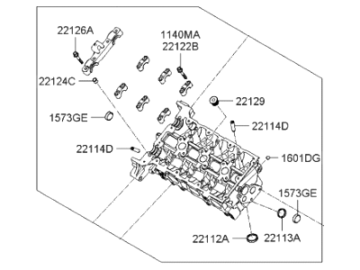 Hyundai 501R5-3CA00 Head Sub Assembly-Cylinder, LH