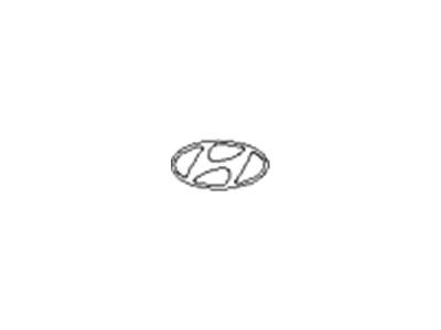 Hyundai 86320-3X000 Trunk Lid Emblem