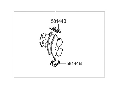 Hyundai Accent Brake Pad Set - 58101-22A00