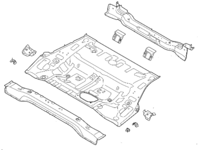 Hyundai 65520-E6700 PNL Assembly-RR Floor FRT Complete