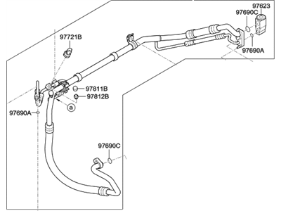 Hyundai 97775-C2000 Tube Assembly-Suction & Liquid