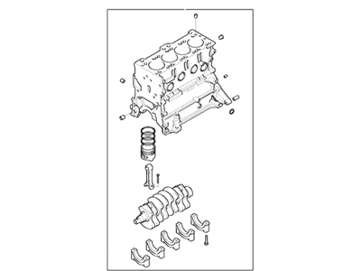 Hyundai 21102-26C00 Engine Assembly-Short