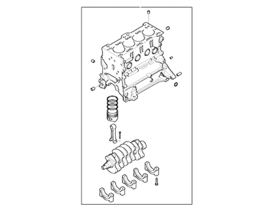 Hyundai 21102-26C00-HRM Reman Short Engine