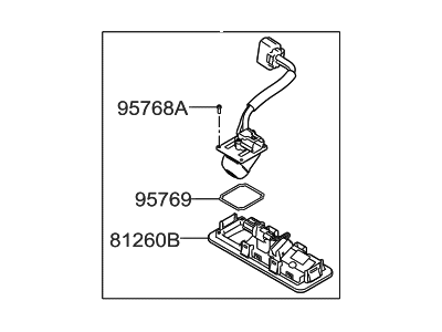 Hyundai Tailgate Handle - 95760-F2001