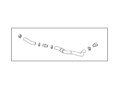 2016 Hyundai Sonata Hybrid Radiator Hose - 25414-E6000