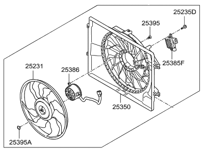 Hyundai 25380-E6000 Blower Assembly