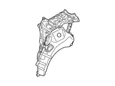 Hyundai 71610-B1010 Panel Assembly-Quarter Inner Lower,LH