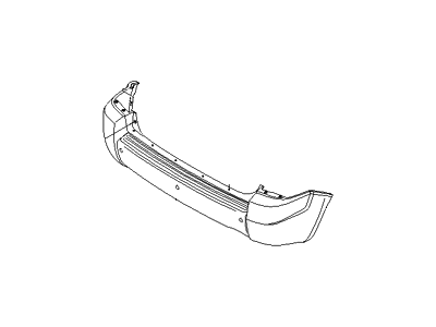 Hyundai 86610-2E010 Rear Bumper Cover Assembly