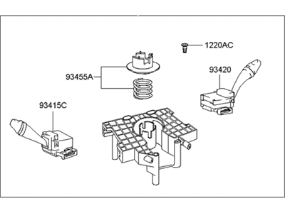 Hyundai 93460-39620 Switch Assembly-Multifunction