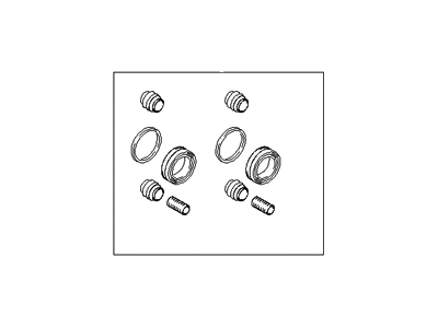 Hyundai 58102-2DA00 Seal Kit-Front Disc Brake