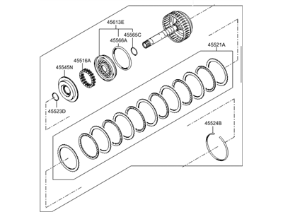 Hyundai 45510-4F030 Clutch Assembly-Under Drive