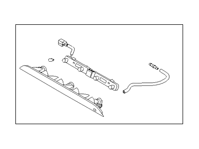 Hyundai 92700-1R200 Lamp Assembly-High Mounted Stop