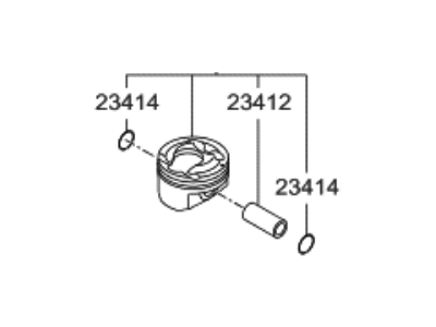 Hyundai Piston - 23041-3CFA0