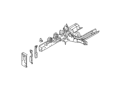 Hyundai 64606-3Y000 Member Assembly-Front Side,RH