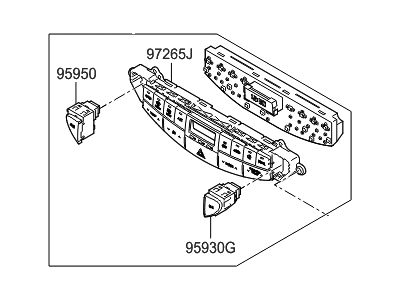 2014 Hyundai Genesis A/C Switch - 97250-3M700