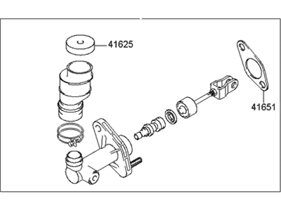 2003 Hyundai Sonata Clutch Master Cylinder - 41610-38120