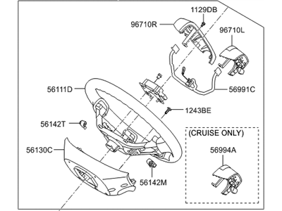 2006 Hyundai Veracruz Steering Wheel - 56100-3J300-WK