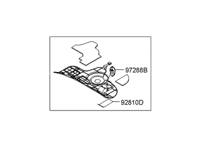 Hyundai 97285-3L000-X6 Cover Assembly-Under