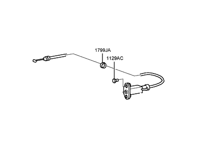 2000 Hyundai Sonata Fuel Door Release Cable - 81590-38000