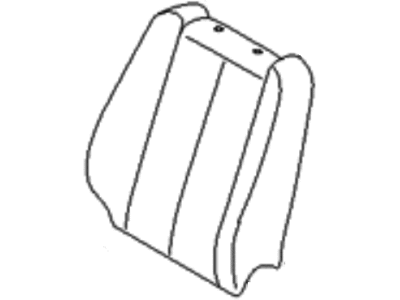 Hyundai 88360-0A200-FZO Front Driver Side Seat Back Covering