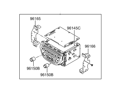 Hyundai 96560-2M551 Head Unit Assembly-Avn