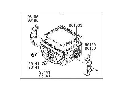 Hyundai 96180-2M117-YHG Audio Assembly