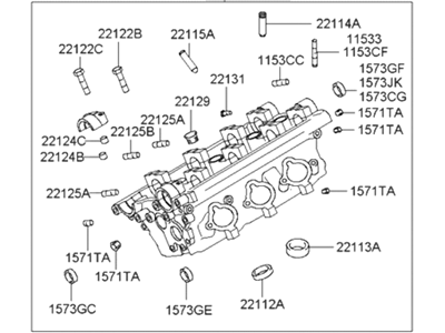 Hyundai 22100-23760 Head Assembly-Cylinder