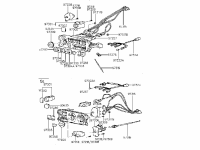 Hyundai Sonata A/C Switch - 97250-34000