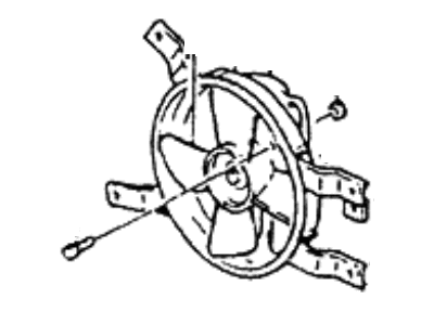 1986 Hyundai Excel Fan Motor - 25380-21811