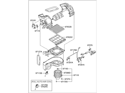 Hyundai 97207-2E150 Blower Unit