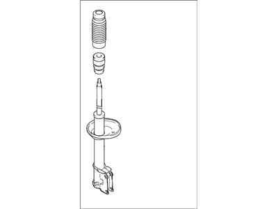 Hyundai 54660-2C300 Strut And Bumper Assembly, Front, Right