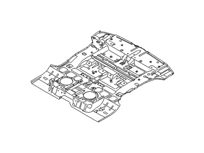 Hyundai 65520-2B200 Panel-Rear Floor