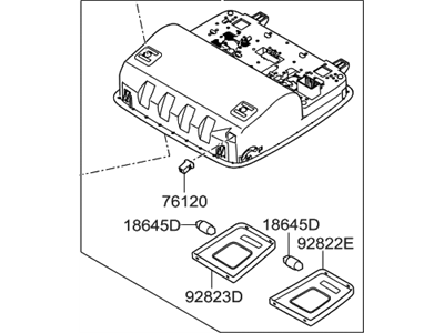 Hyundai 92800-A5100-TX Overhead Console Lamp Assembly