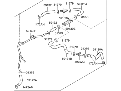 Hyundai 59120-D2000 Hose Assembly-Intensifier