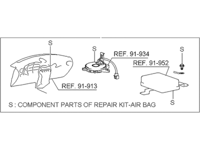 Hyundai 95990-26A00 Repair Kit-Air Bag