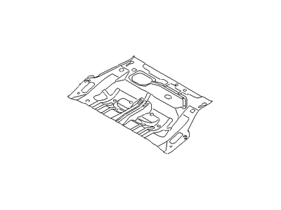 Hyundai 65511-3V100 Panel Assembly-Rear Floor,Front