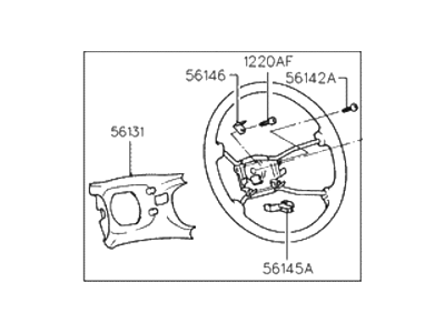 1995 Hyundai Accent Steering Wheel - 56120-22510