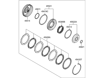 Hyundai 45410-23010 Clutch Assembly-Under Drive