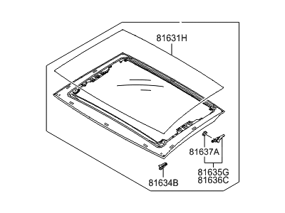 Hyundai Genesis Sunroof - 81630-B1000