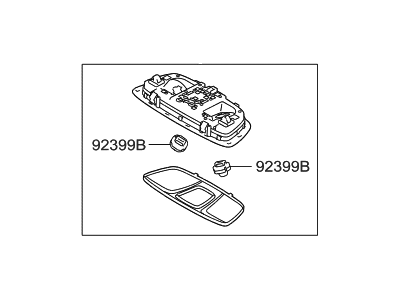 Hyundai 92860-3V000-RA5 Rear Personal Lamp Assembly