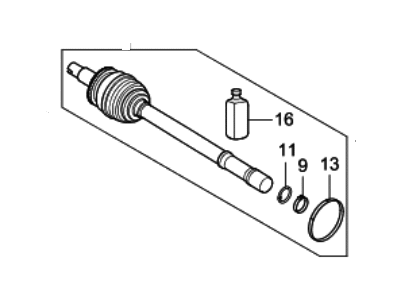 Hyundai Tucson CV Joint - 49525-D3060