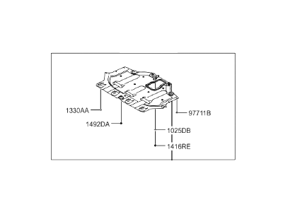 Hyundai 29130-C2100 Panel-Under Cover,Engine