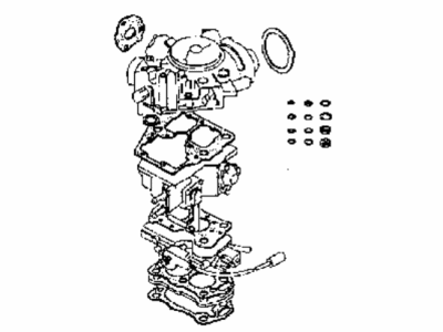 1991 Hyundai Excel Carburetor Gasket Kit - 32176-24C00
